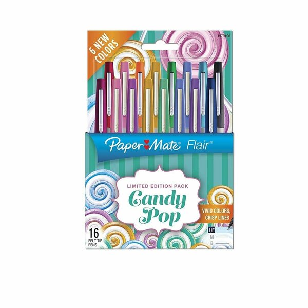 Paper Mate Ultra Fine Point Flair Felt Tip Pens, 16 Count PA471840
